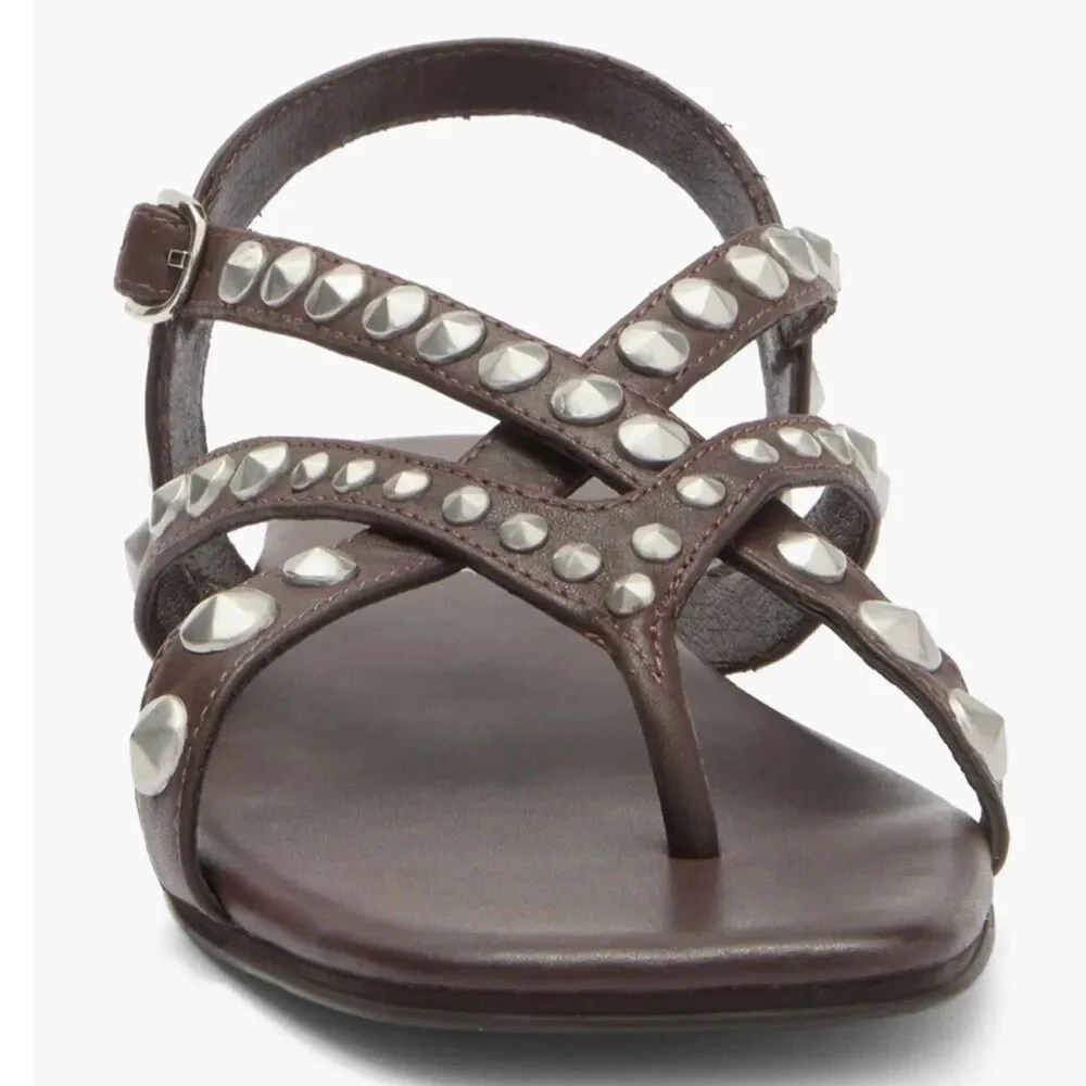 Anthropologie Women US 7 Jeffrey Campbell Sandals Brown NWOT